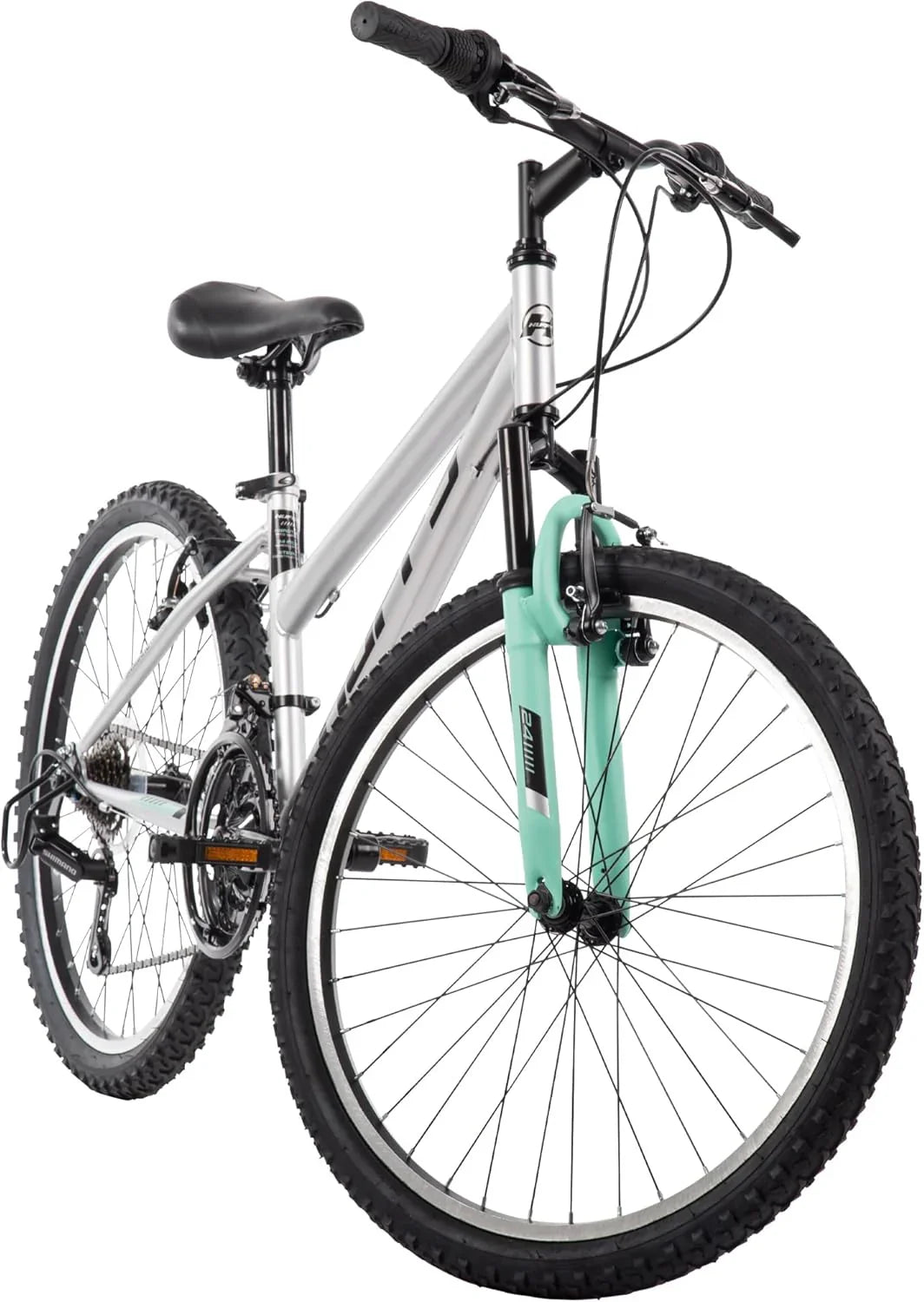 Mountain Bike, 24 inch, 21 Speed, Matte Black