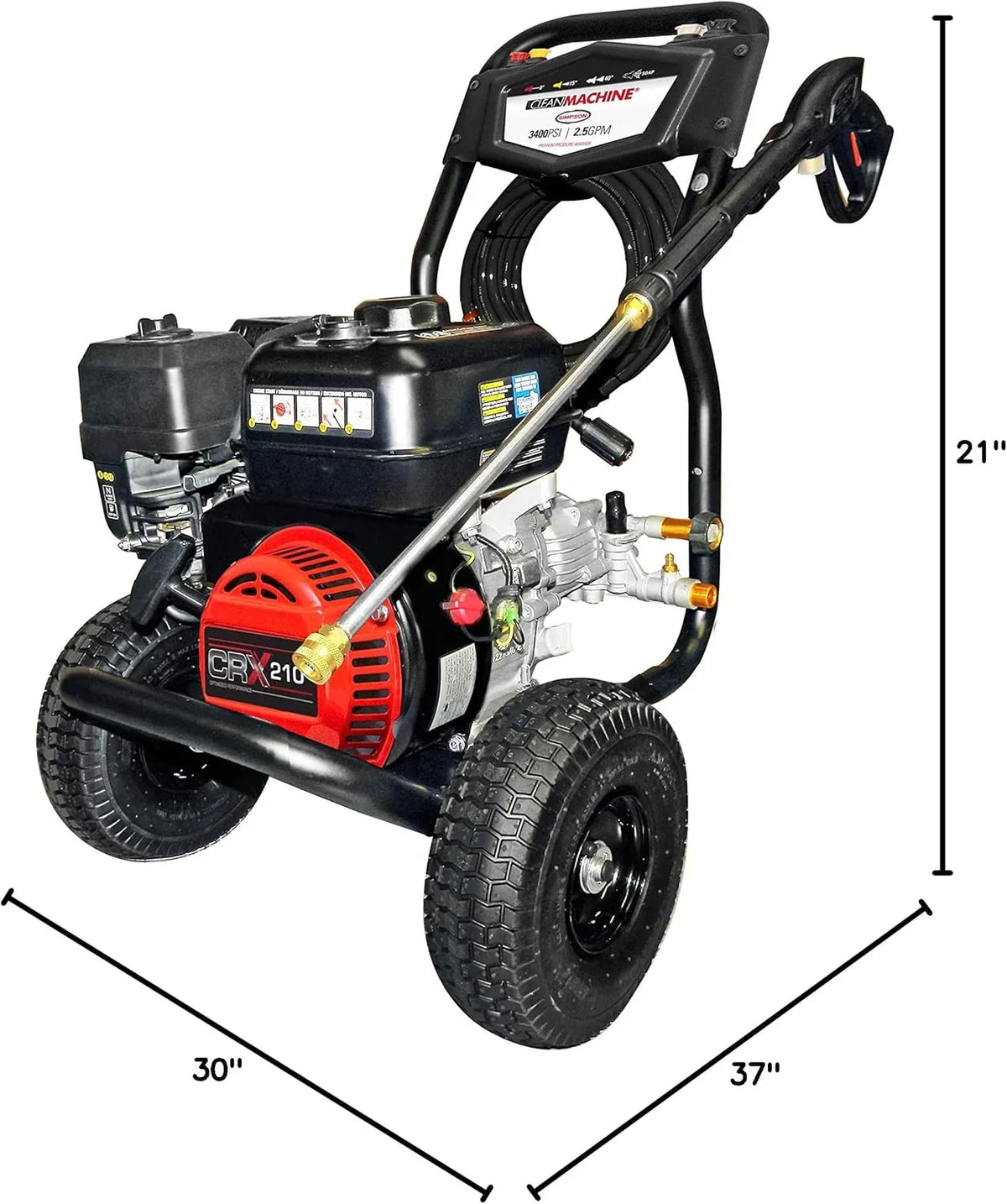 Cleaning Gas Pressure Washer 3400 PSI 2.5 GPM - CM61083