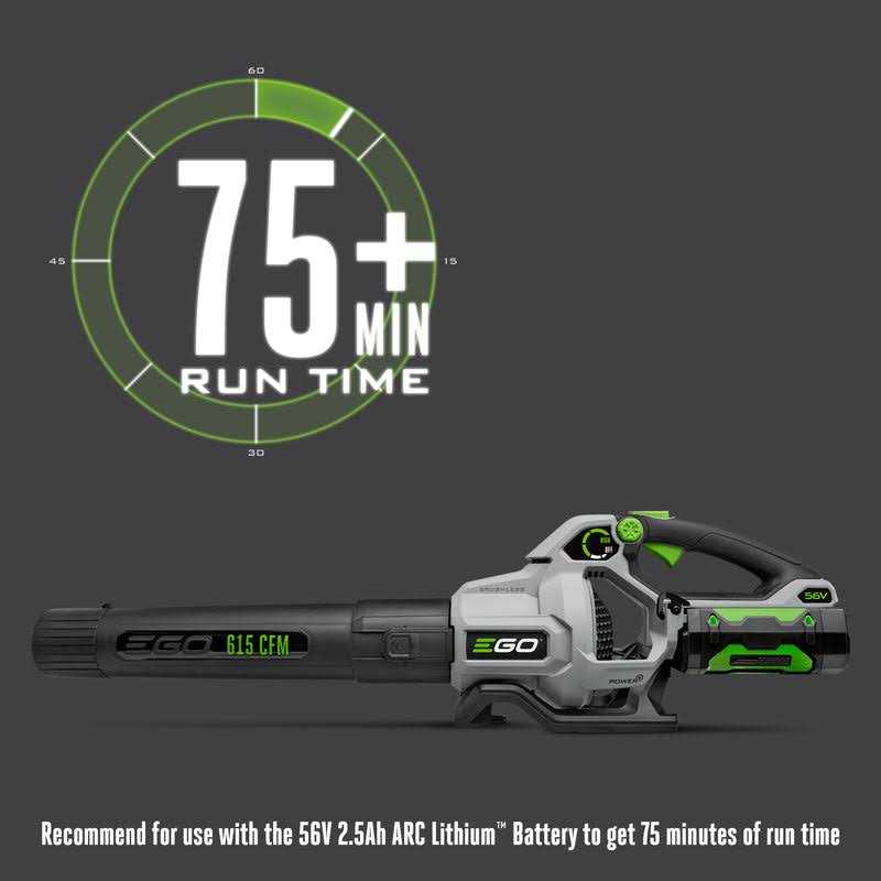 EGO Power+ Cordless Leaf Blower 615 CFM 56-Volt Lithium-Ion - LB6150
