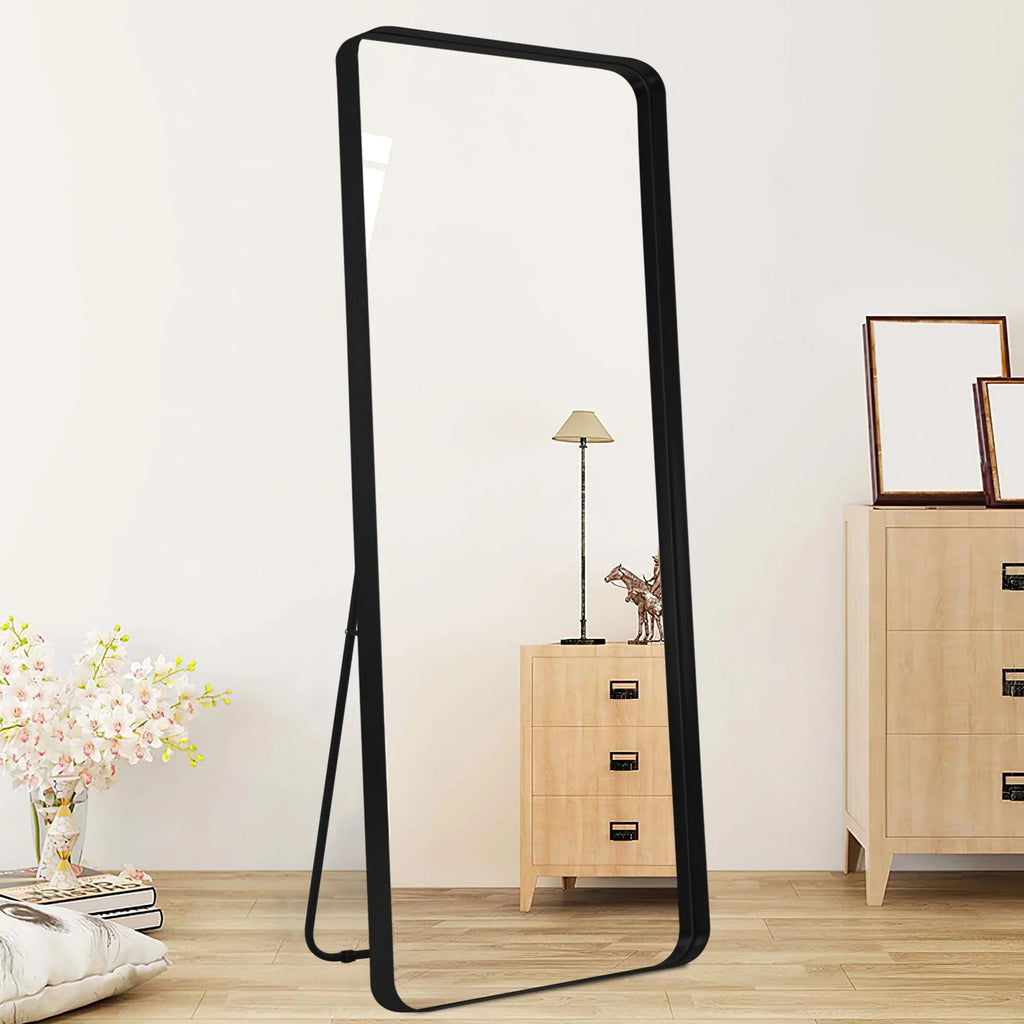 Full Length Wall Mounted Dressing Mirror, 65 in H x 22 in W