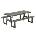 Lifetime 6-Foot W-Frame Folding Picnic Table, Brown - 60233