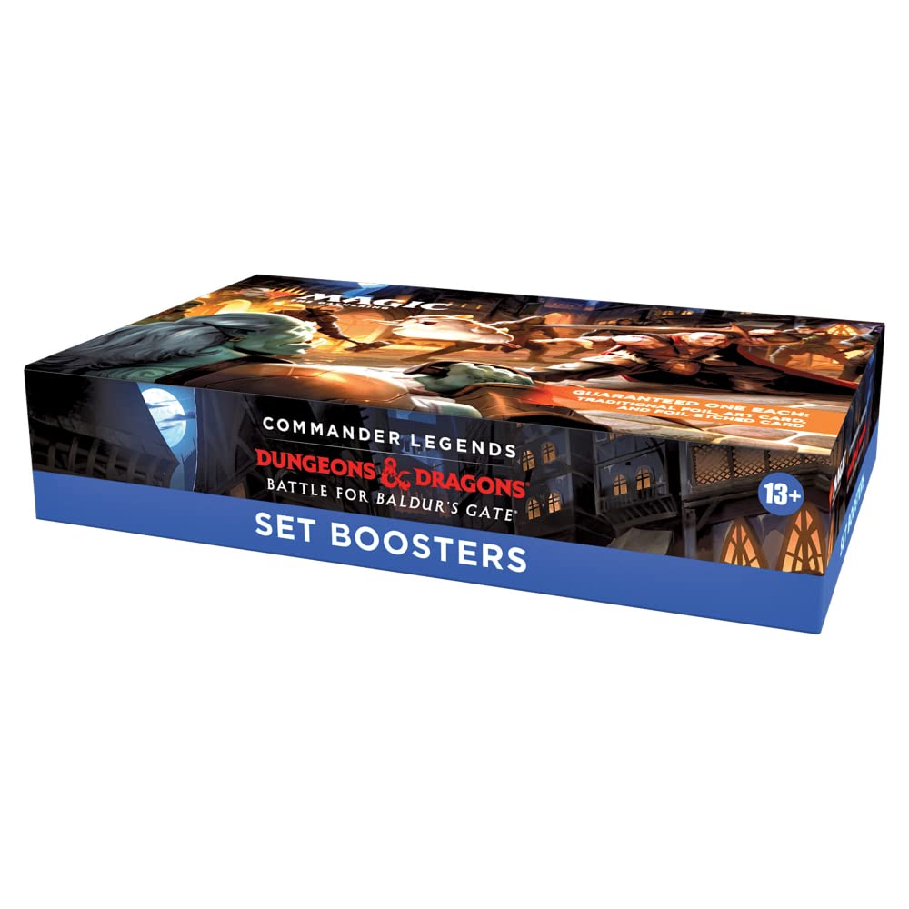 Magic: The Gathering Commander Legends: Battle For Baldur's Gate Set Booster Box, 18 Packs - D10050000