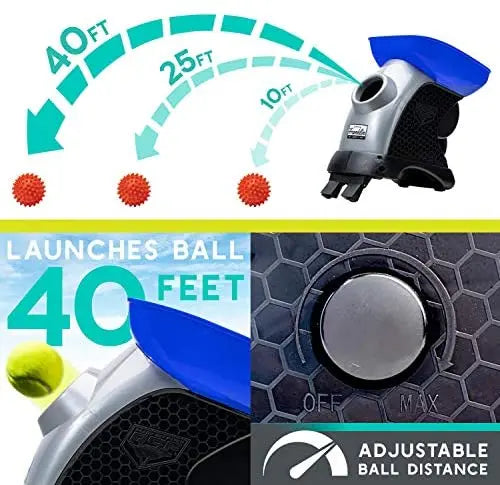 Franklin Pet Automatic Tennis Ball Launcher Dog Toy With Adjustable Distance And Angles - Power Adapter Included