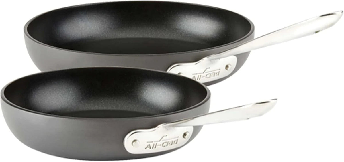 Hard Anodized Nonstick Fry Pan Set, 8-Inch And 10-Inch, 2 Piece