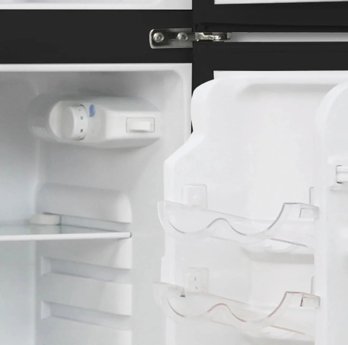 FRIGIDAIRE Two Door Mini Refrigerator With Freezer, 4.7 Cu Ft, VCM Stainless Steel, 43 in H x 19.1 in W x 20 in D