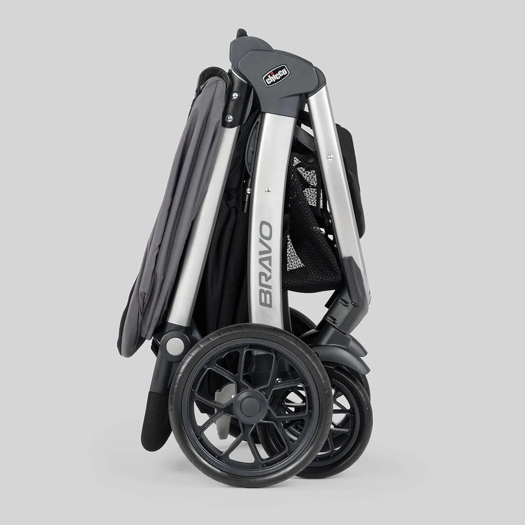 Chicco Bravo Primo Quick-Fold Stroller And KeyFit 35 Zip Infant Car Seat Travel System