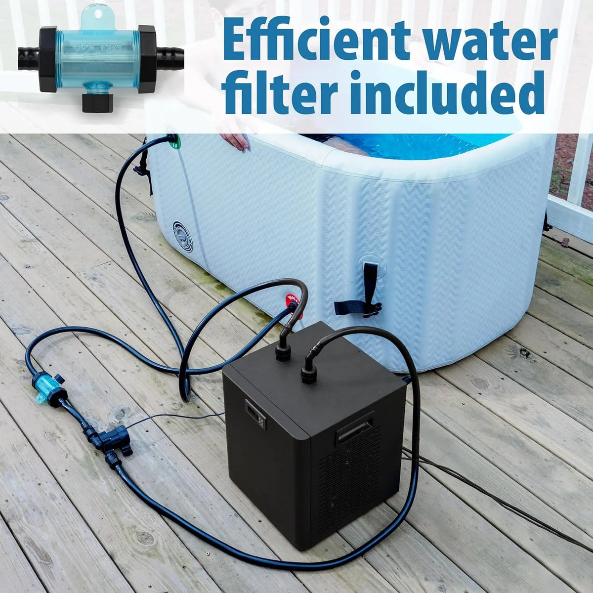 Polar Revive Ice Bath Chiller With Hoses And Pump - 1 HP