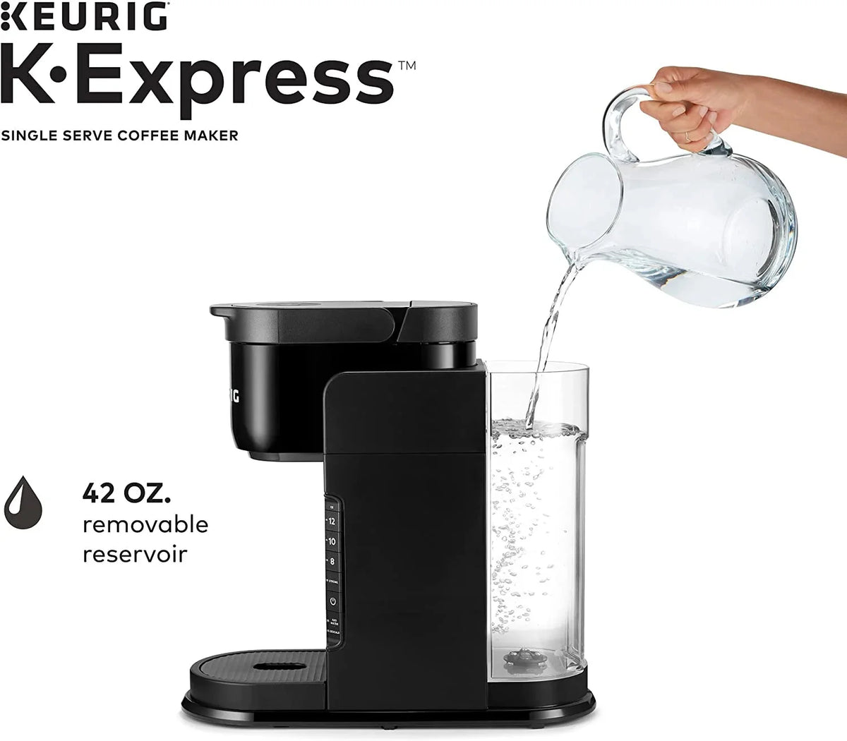 Keurig Single Serve K-Cup Pod Coffee Maker, Black - K-Express