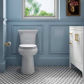 KOHLER Highline Arc Extra Tall Elongated Toilet 1.28 GPF White With Seat