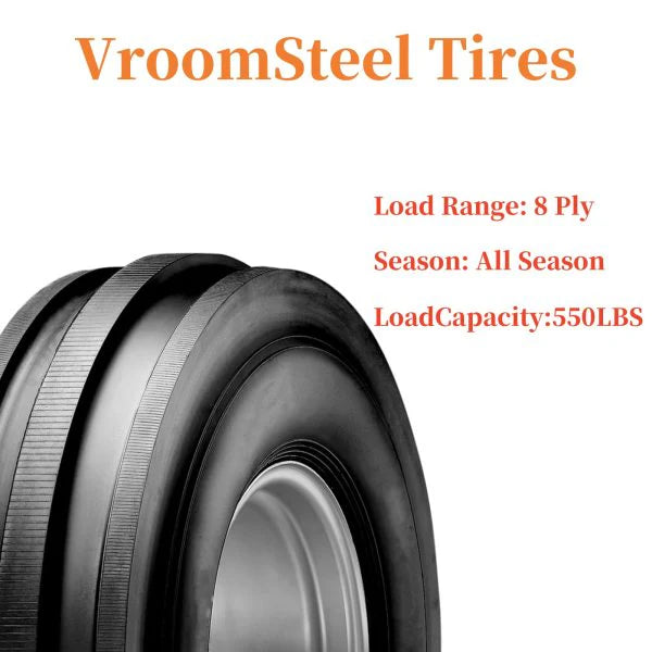 7.50-16 TL Tractor Tire, 8-Ply, Black