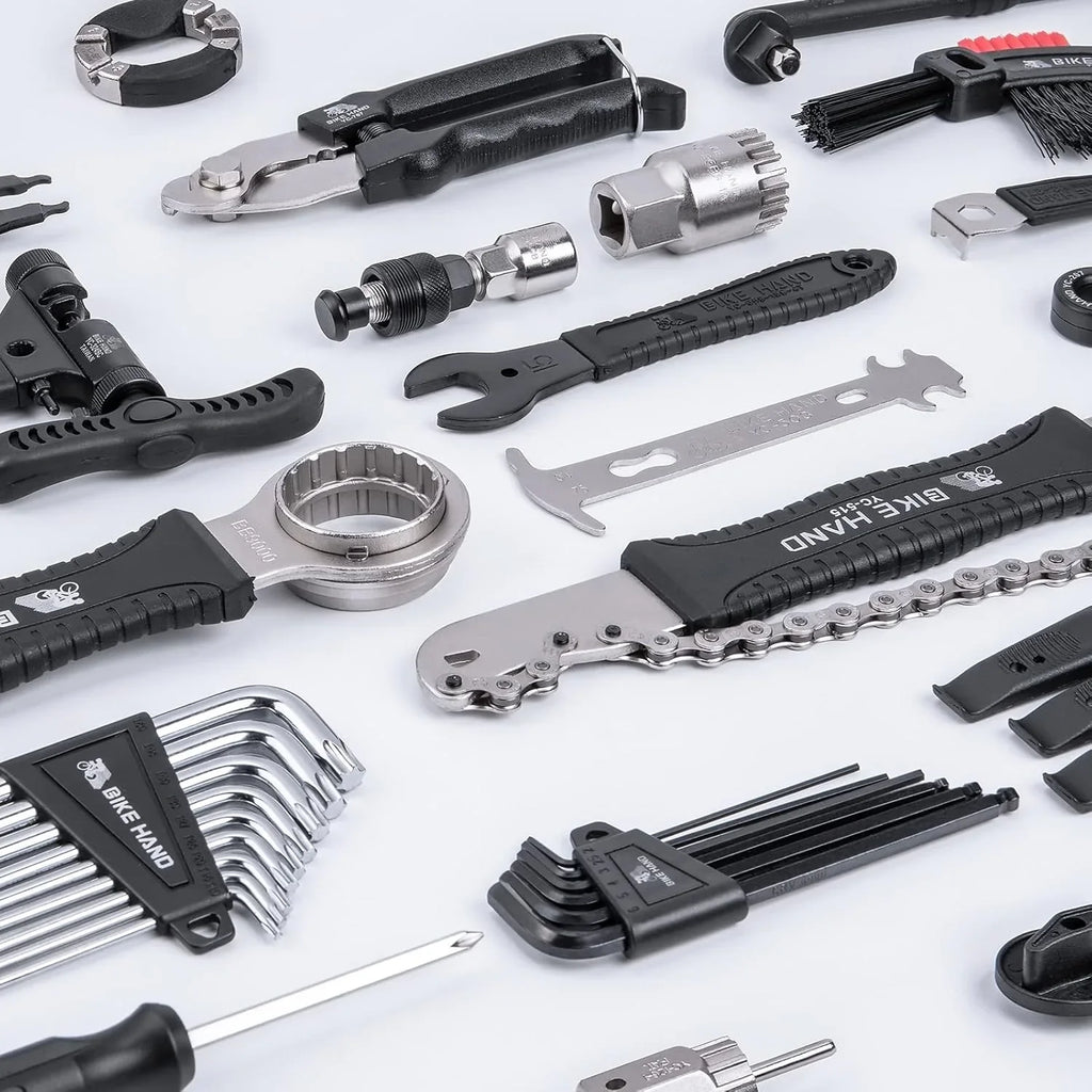 34-Piece Carbon Steel Bike Repair Tool Kit With Tool Box - YC-758