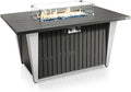 Propane Fire Pit Table, 40,000 Watt, 30 in x 30 in x 11 in, Gray