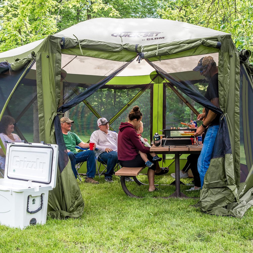 Escape Screen Tent Outdoor Camping Gazebo Canopy 11.5' - Brown