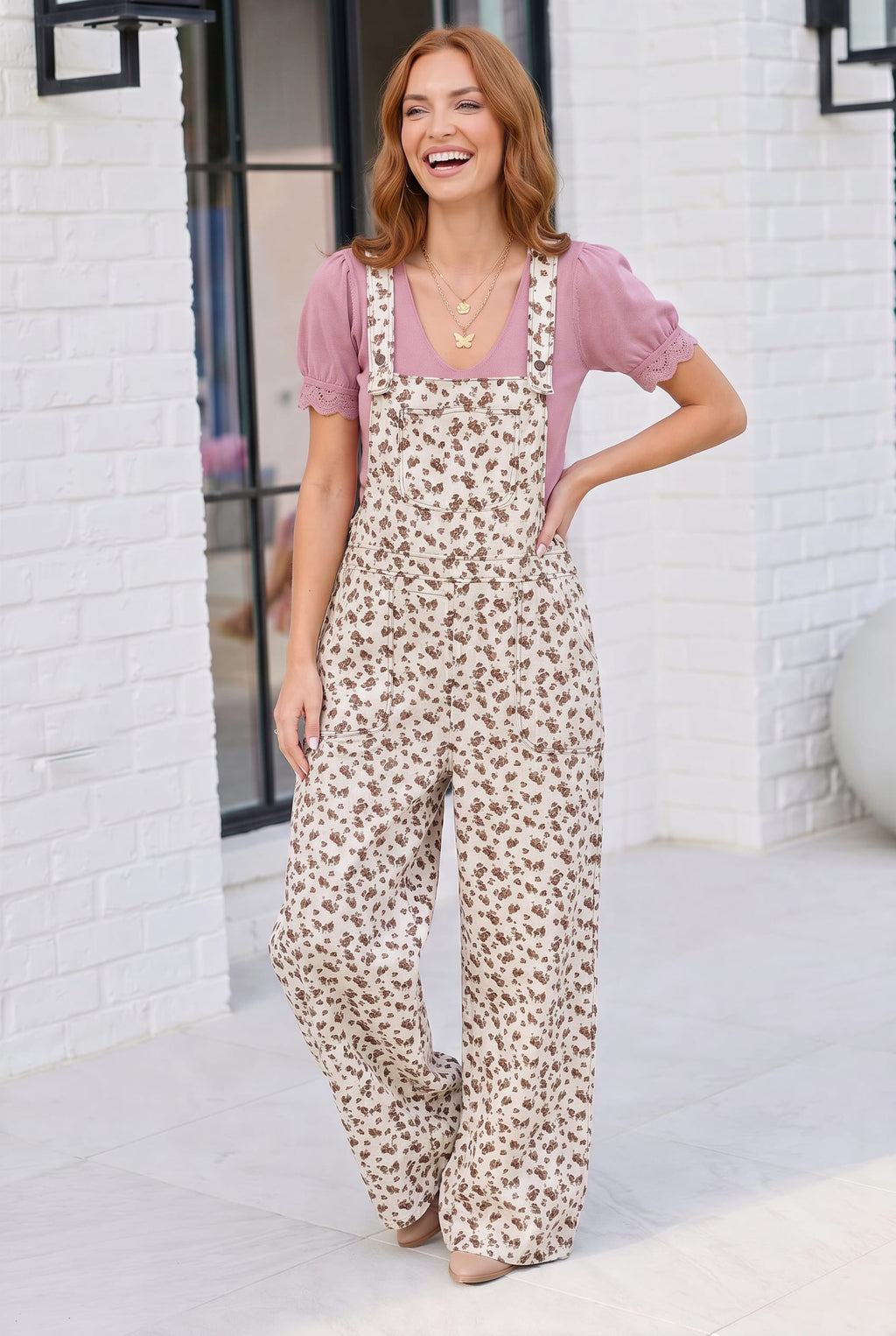 Wildflower Fields Floral Overalls - view 2