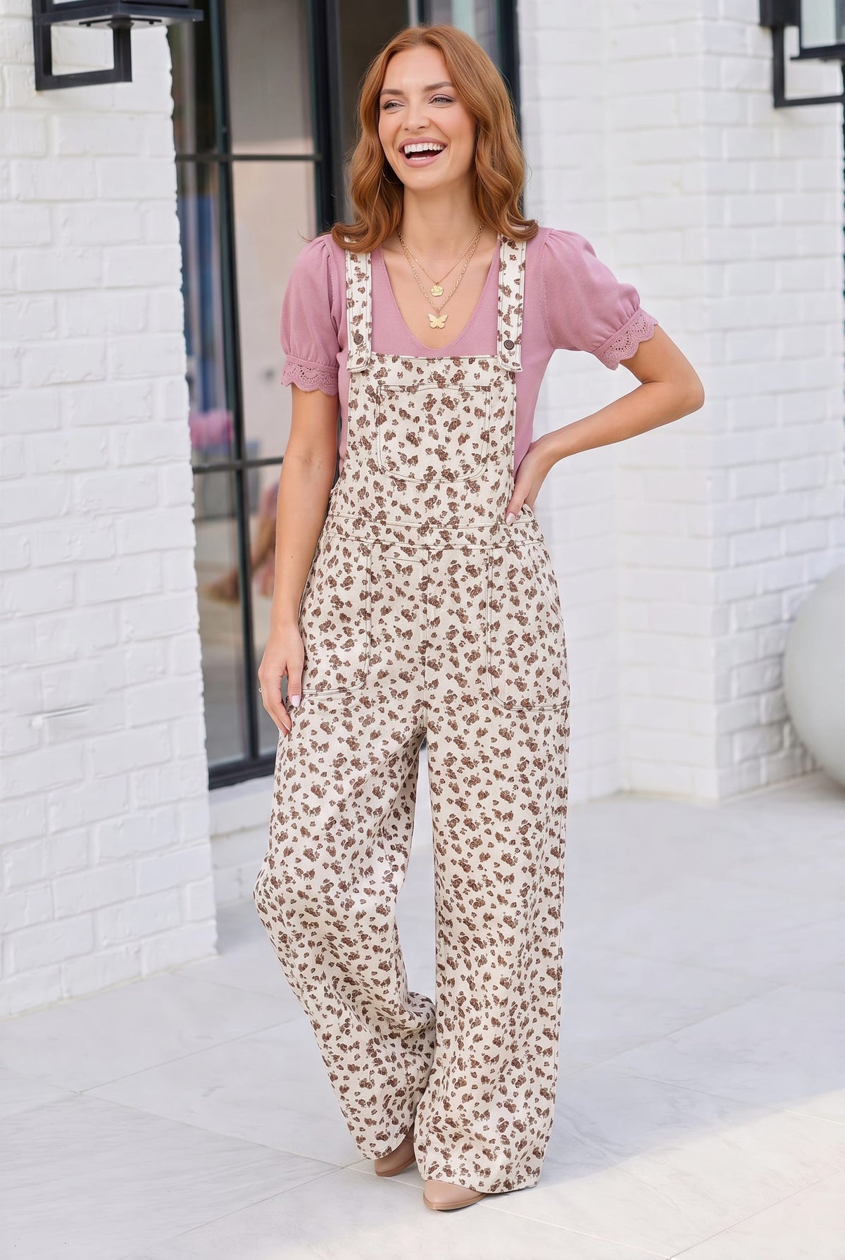 Wildflower Fields Floral Overalls - view 2