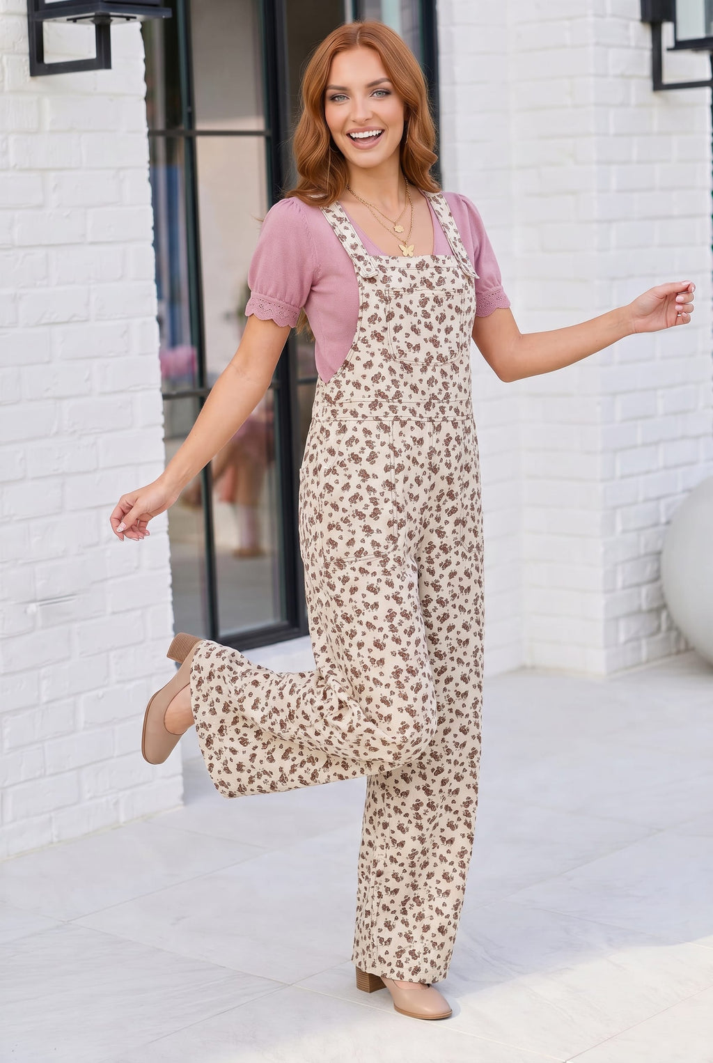 Wildflower Fields Floral Overalls - view 3
