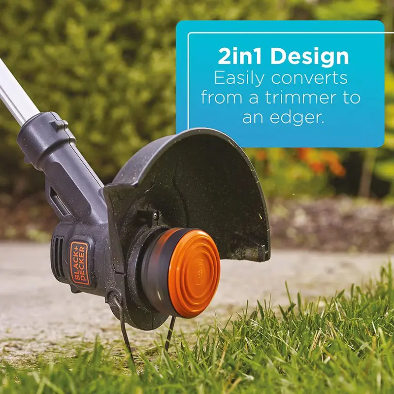 BLACK+DECKER 20V MAX Cordless 10-Inch Trimmer/Edger Kit With AFS And Adjustable Height - LST200