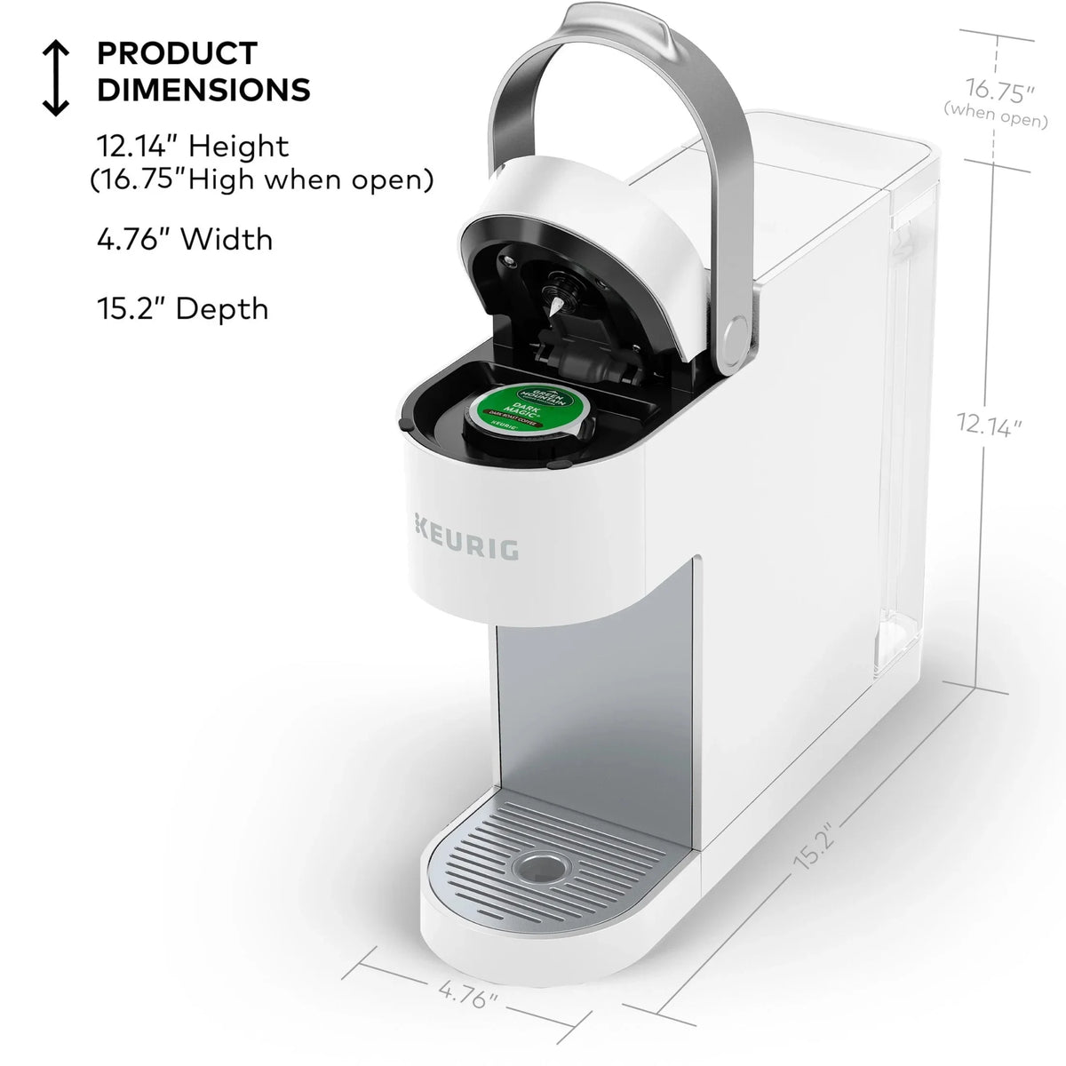 Keurig K-Slim Black Single-Serve K-Cup Pod Coffee Maker