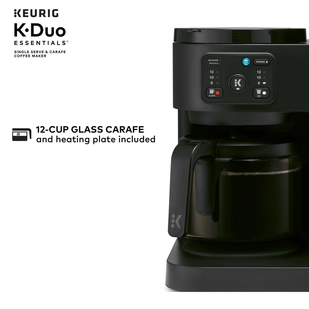 Keurig K-Duo Essentials Hot & Iced K-Cup Pod Coffee Maker & Carafe, 72 oz, Moonlight Grey