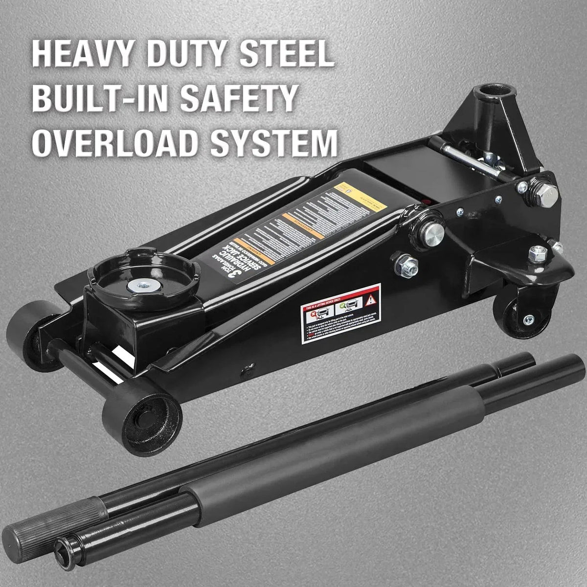 Torin 3 Ton Hydraulic Racing Floor Jack With Reinforced Lifting Arm - W830023EB