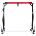 GARVEE Adjustable 1-Ton Portable Gantry Crane, 2200-Lb Capacity, 96.5-143.7 In Height