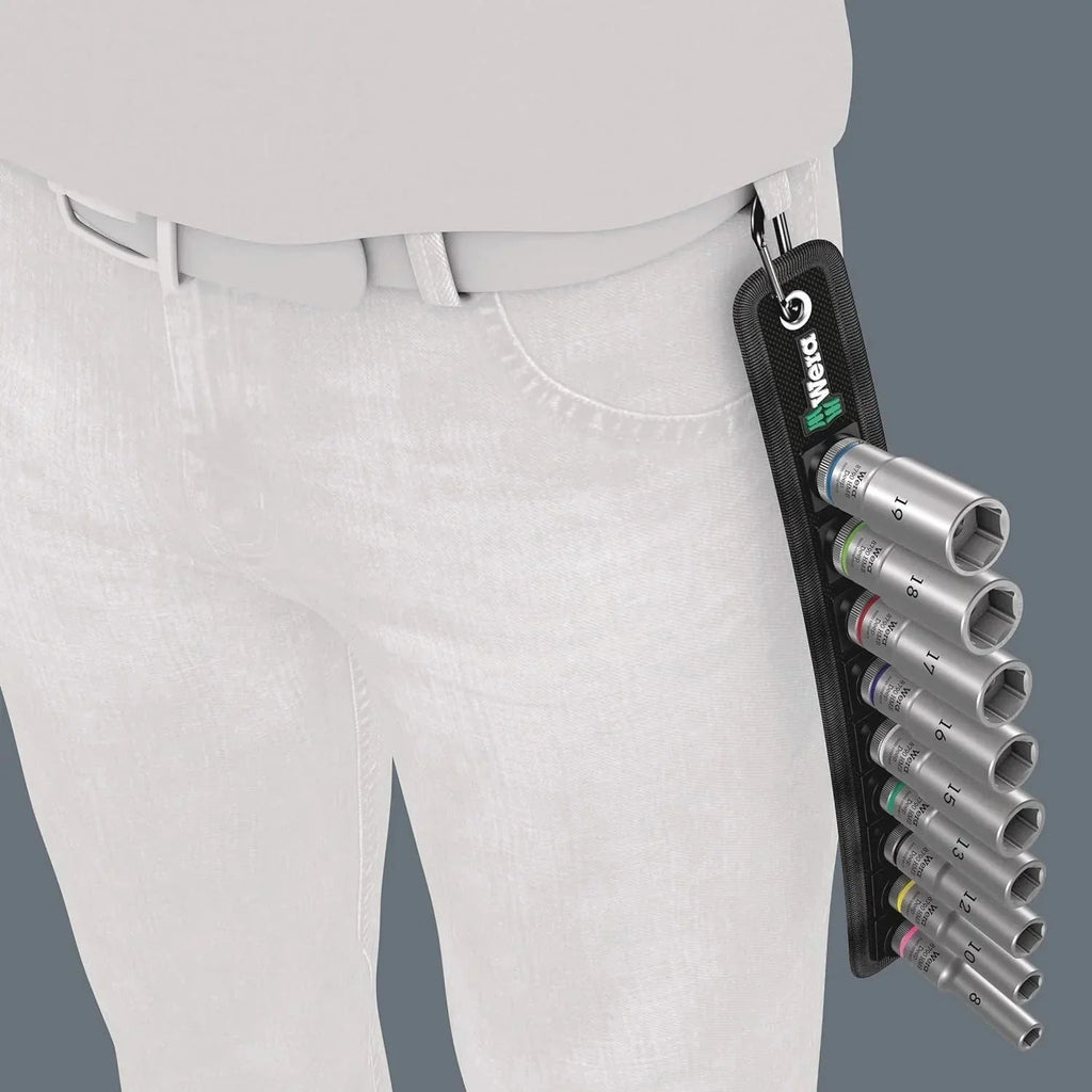 8100 SB 2 Zyklop 3/8 Inch Metric Ratchet Set, 43 Piece - 05003594001