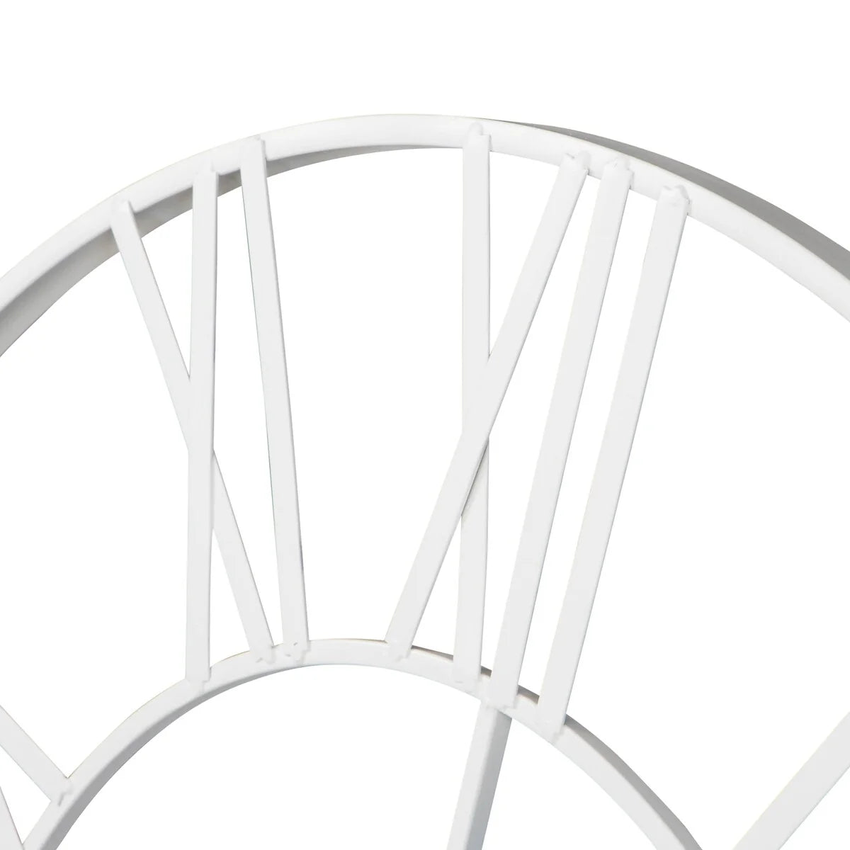 Round Metal Open-Frame Wall Clock