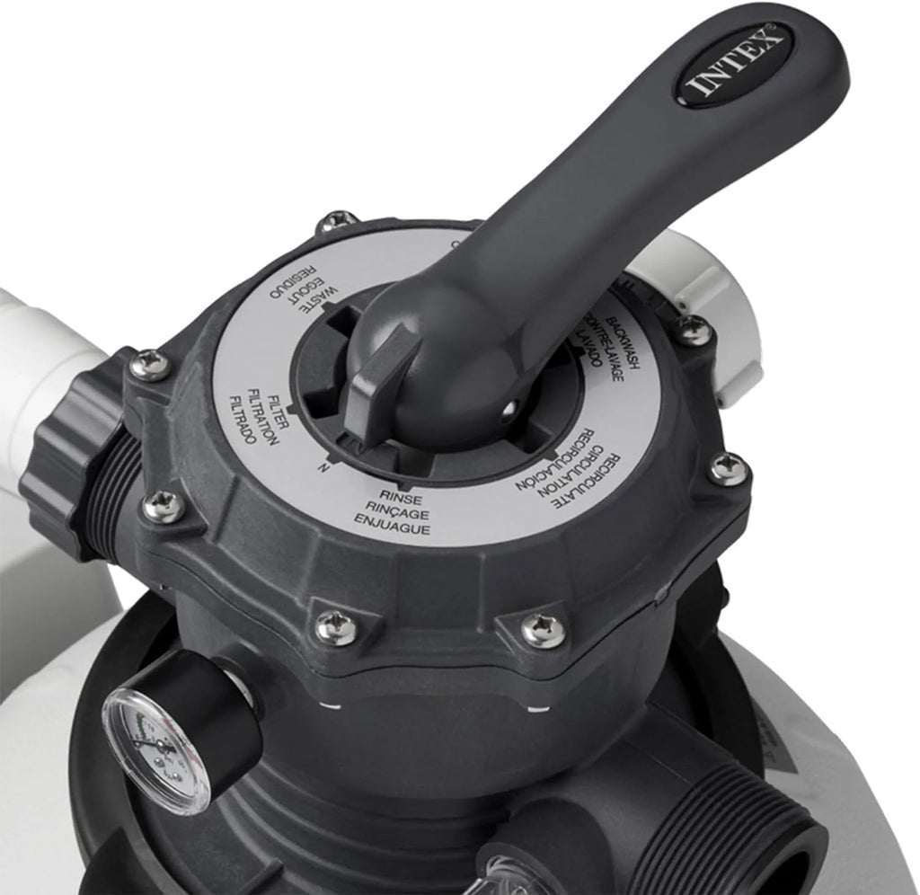Intex Krystal Clear 16 Inch 3,000 GPH Above-Ground Pool Sand Filter Pump - 26651EG