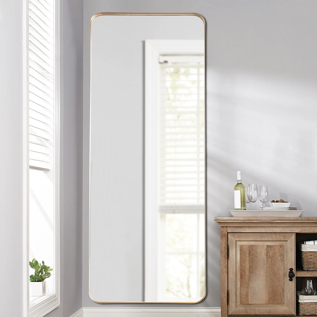 Full Length Wall Mounted Dressing Mirror, 65 in H x 22 in W