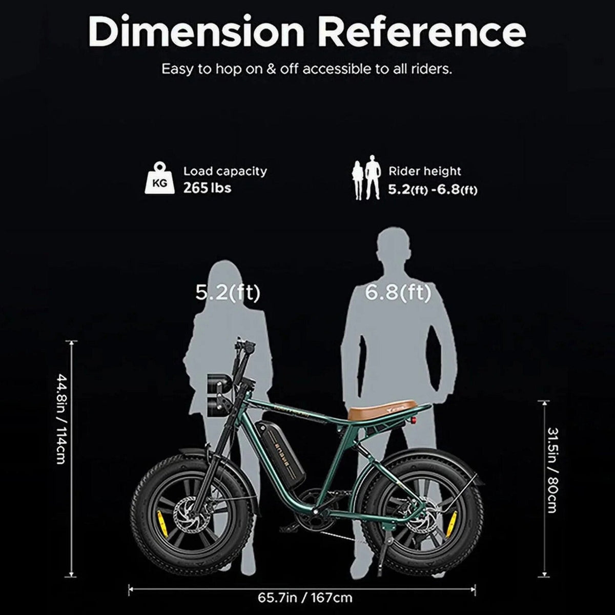 AKEZ Retro Electric Bike 1000W, 28 mph, 94 Miles, 20 inch x 4.0 inch Fat Tires