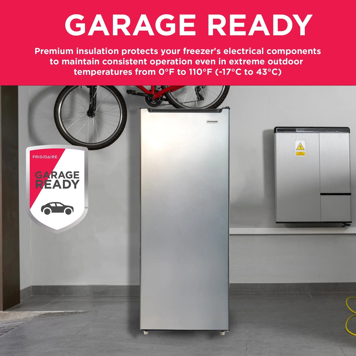 Frigidaire Upright Freezer 6.5 Cu. Ft. Platinum