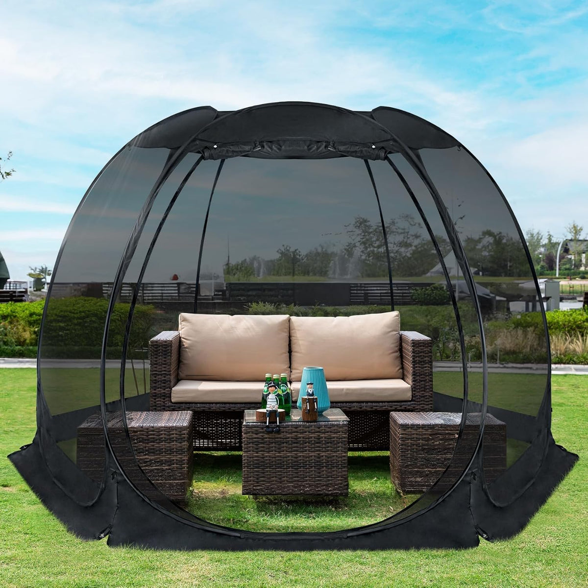 Alvantor Pop Up Screen House Gazebo With Mosquito Netting
