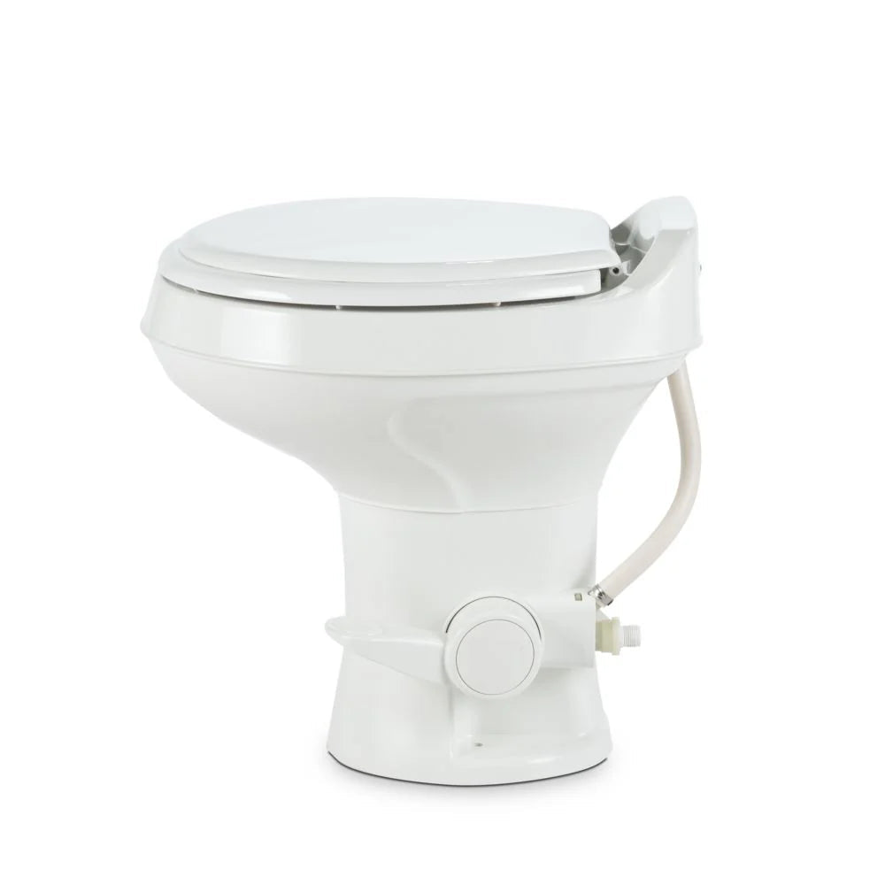 Dometic 300 Series Standard Height Heavy Duty Plastic RV Toilet, White - 302300071