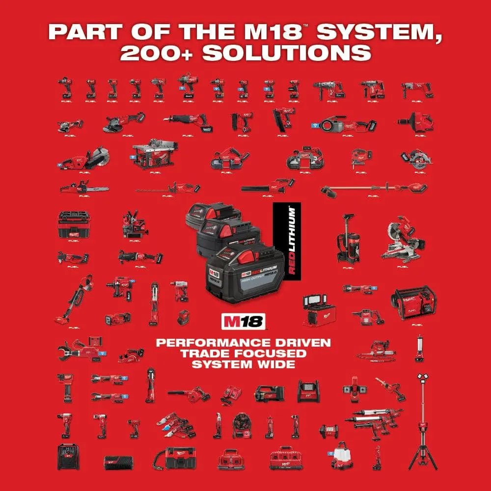Milwaukee M18 18V Lithium-Ion Brushless Compact Drill/Impact Combo Kit, 2-Tool - 2892-22CT
