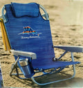 Tommy Bahama Backpack Beach Chair, 5 Position Lay Flat, Blue Sailfish - 2020