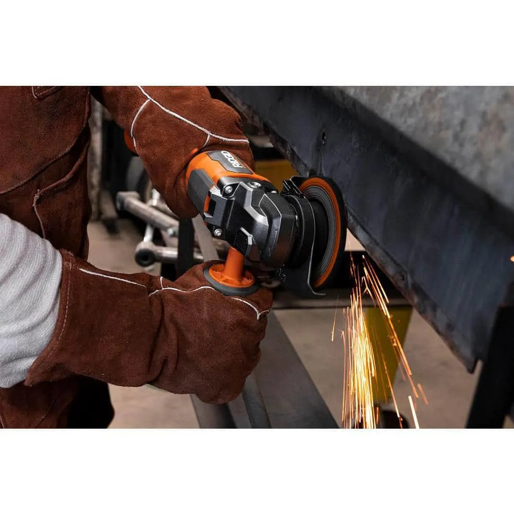18V Brushless Cordless 4-1/2 in Paddle Angle Grinder With (2) 4.0 Ah Batteries, Charger, And Bag - AC93044SBN