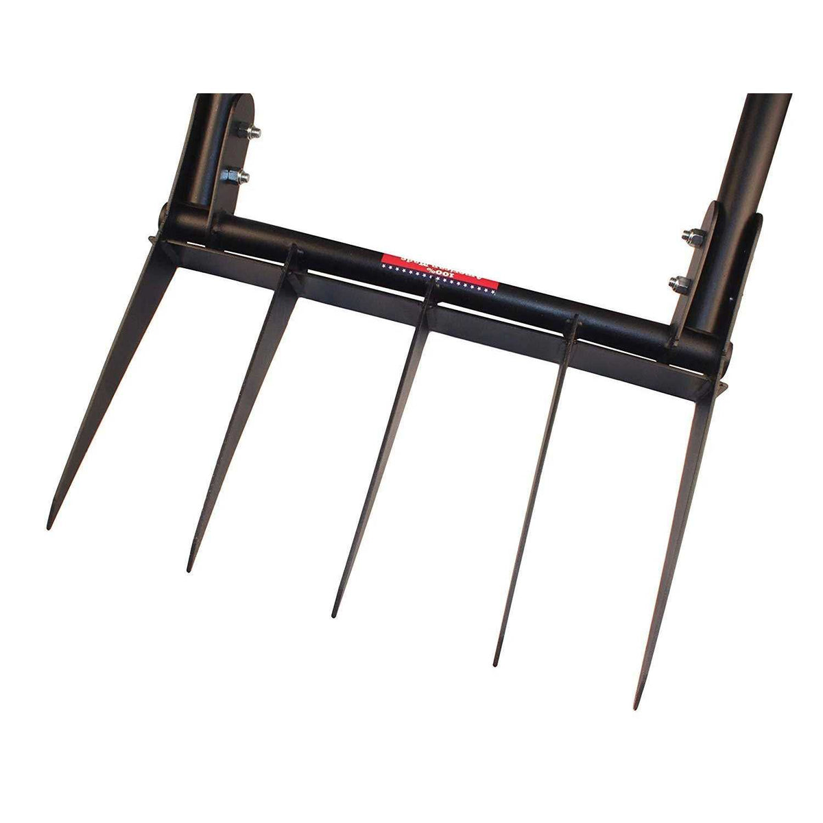 Bully Tools Broadfork With 2 Fiberglass Handles, 20-Inch x 11-Inch Head, 5 Steel Tines - 92627