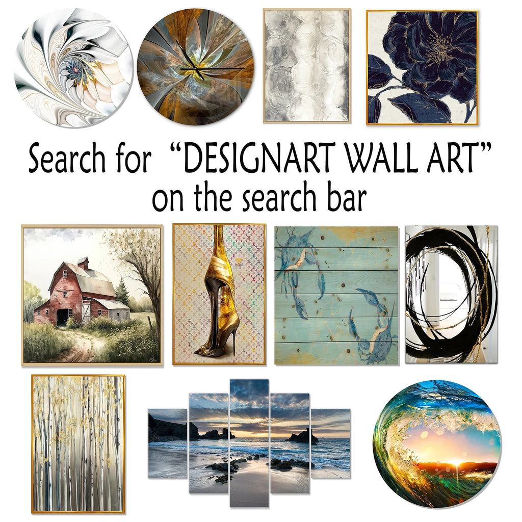 White Botanical Collage Metal Wall Art - Abstract Floral