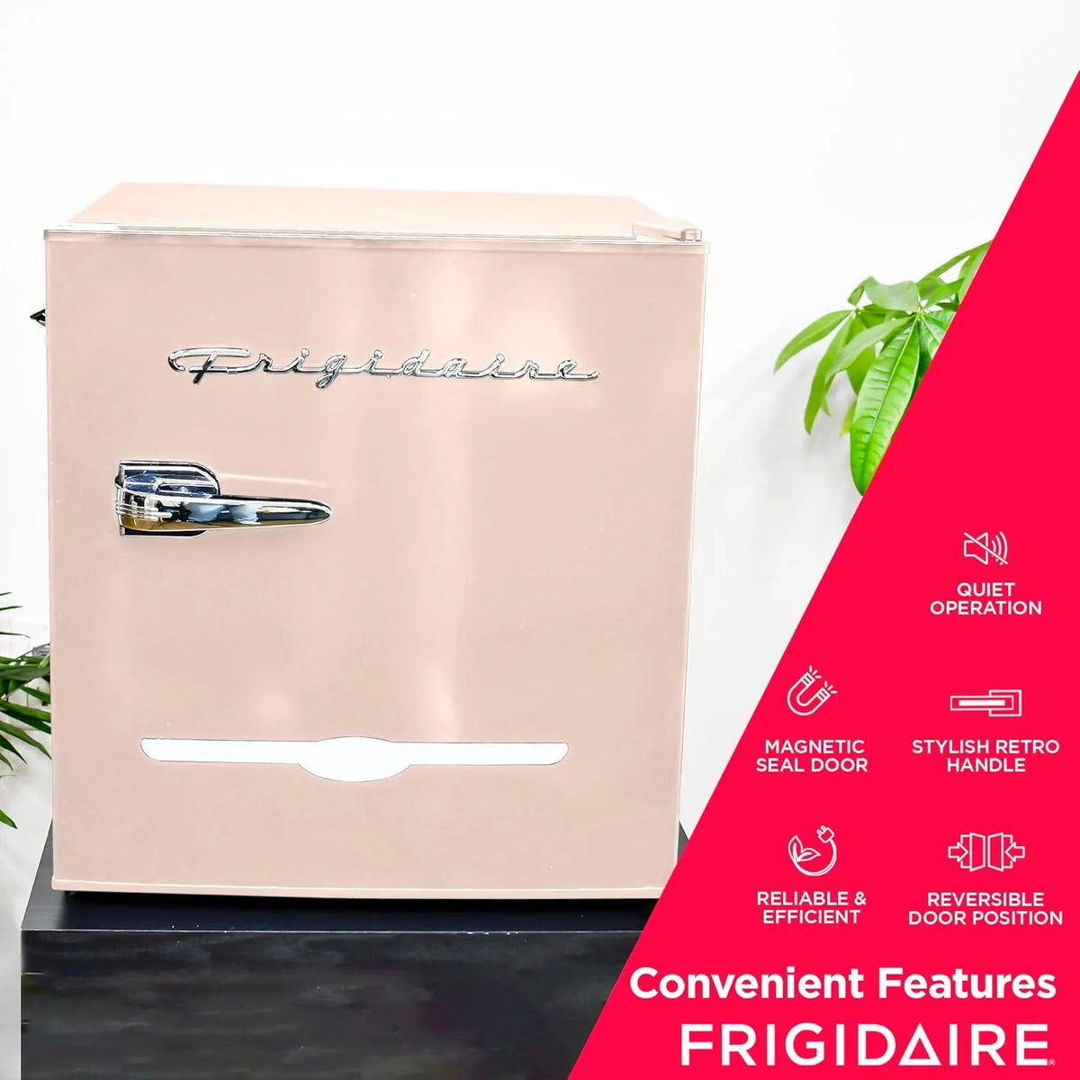 Frigidaire Retro Compact Refrigerator 1.6 cu ft 16 in D x 18 in W x 18.5 in H Moonlight - EFR176