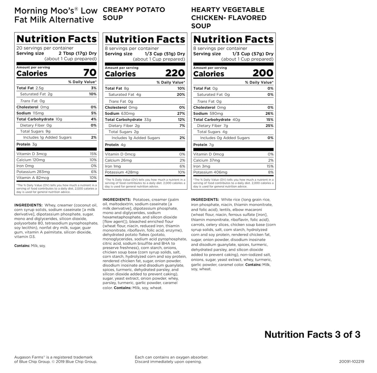 Augason Farms Deluxe 30-Day Emergency Food Supply, 20 lb 7.55 oz