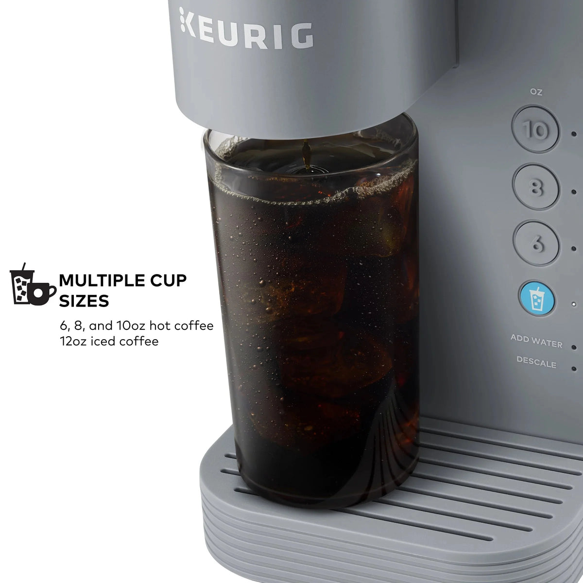 Keurig Single-Serve K-Cup Pod Coffee Maker, White - K-Iced Essentials