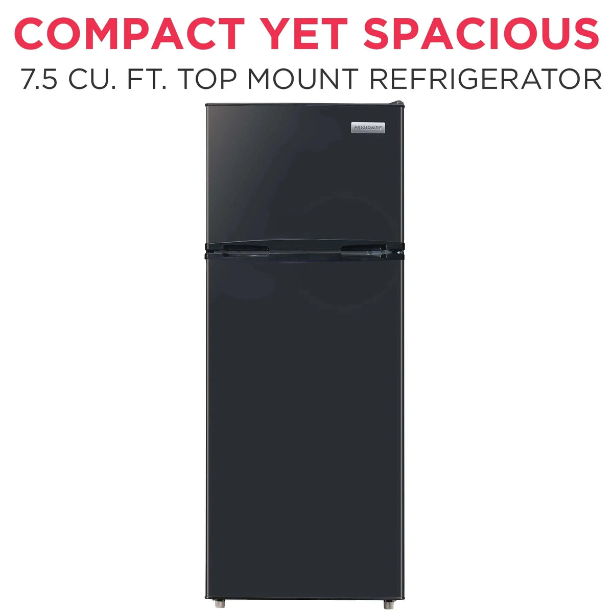 Frigidaire 7.5 Cu. Ft. Top Mount Refrigerator - Black