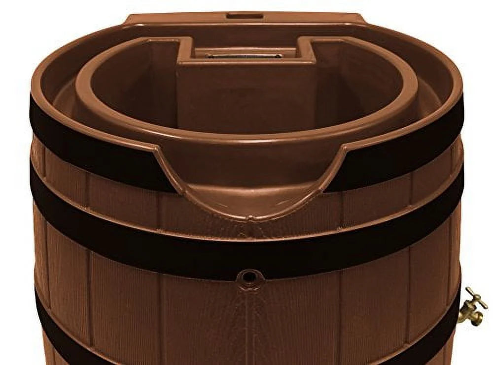 Good Ideas Rain Barrel, 65 Gallon, Terra Cotta - Rain Wizard 65