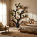 Sculptural Tree Wall Unit, Branch Clothes Rack and Shoe Shelf