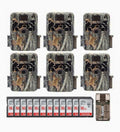 Browning Dark Ops Extreme Trail Camera Bundle, 16MP, HD Video, Camouflage, 6-Pack With 16GB SD Cards