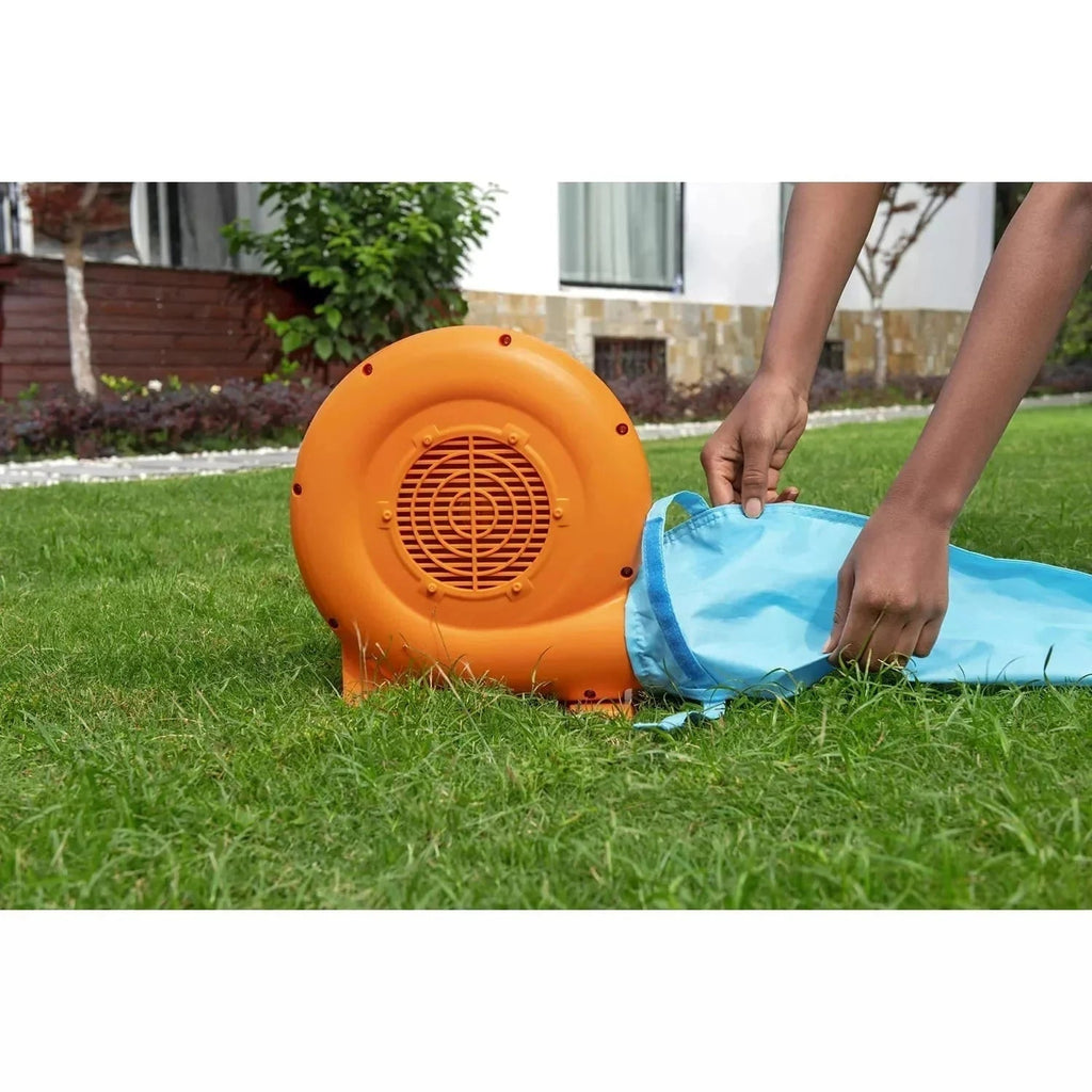 Up, In and Over Wonder Hoops 10ft Inflatable Bounce House Park With Basketball And Slide
