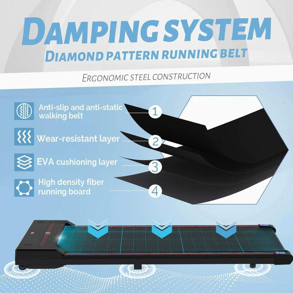Sperax Under Desk Walking Pad Treadmill, 2.5 Horsepower, 320 Pounds, Classic