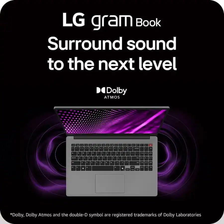 LG Gram Book 15 Business Laptop, 15.6-inch FHD IPS Display, 32GB RAM, 1TB SSD - Intel i5-1334U With Hub