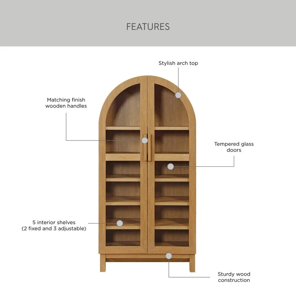 Better Homes & Gardens Juliet Arch Accent Cabinet, Black Finish - BHF336158813005, BHF336158813031, BHF336158813035