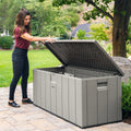 Lifetime Outdoor Storage Deck Box 568 Litre Grey Plastic - 60384U